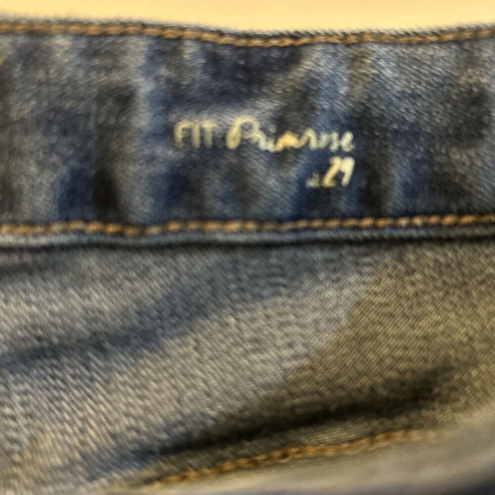 Sundance Womens Jeans Primrose Mid Rise Crop Boho Distressed Blue 29 Flawed - Picture 12 of 16